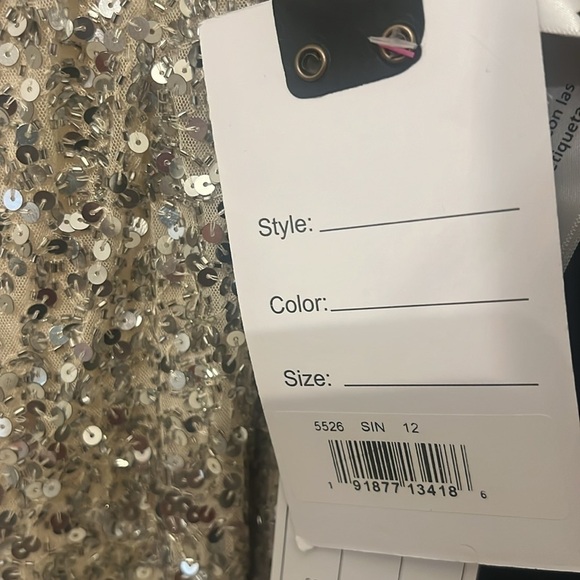 Mac Duggal 5526 NWT SLEEVELESS SEQUINED MIDI SHEATH DRESS - Picture 10 of 10